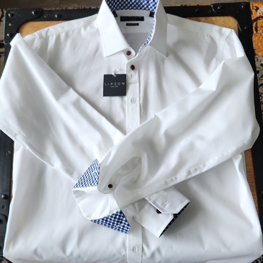 LIPSON Shirt with Blue Accents